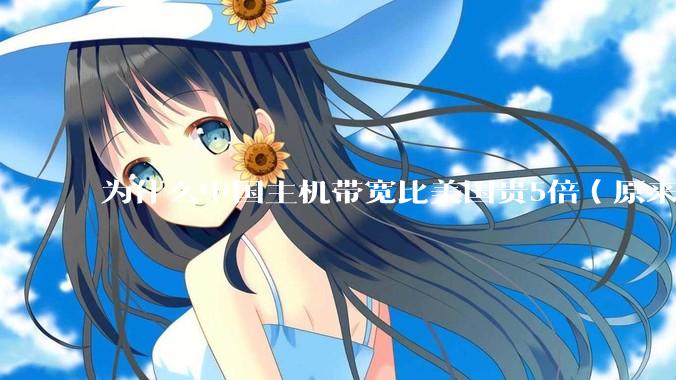 为什么中国主机带宽比美国贵5倍（原来错误的10000倍），比如阿里云？