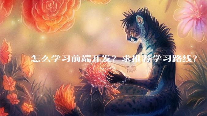 怎么学习前端开发？求推荐学习路线？