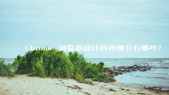 Chrome 浏览器设计的神细节有哪些？